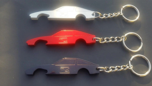 Billet 84-89 300ZX style Key Chain Bottle Opener Z Car Keychain