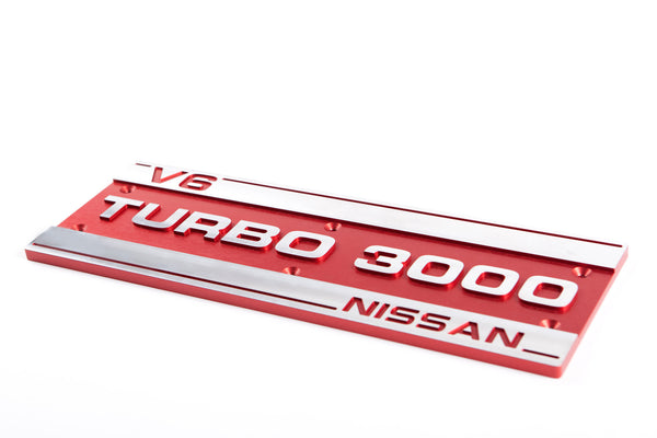 Billet Turbo 3000 Plenum Cover Logo 84-89 300ZX Z31 Z VG30 V6 fits Nissan NEW