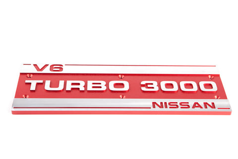Billet Turbo 3000 Plenum Cover Logo 84-89 300ZX Z31 Z VG30 V6 fits Nissan NEW